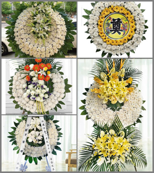 浙江省丽水松阳县枫坪乡高亭村花圈速递